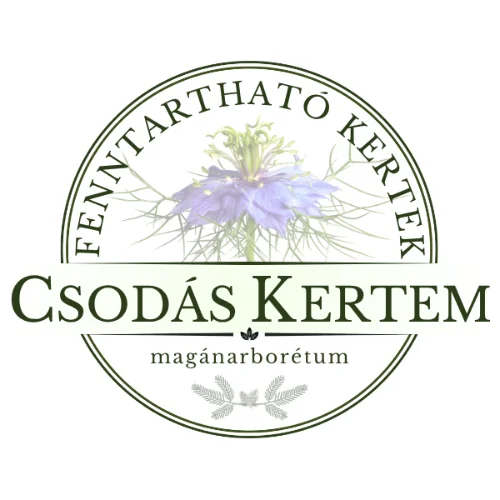 fenntartható kertek és Csodás Kertem logó, benne borzas kata