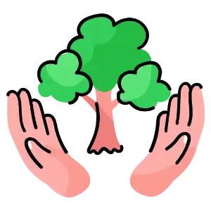 "védd a természetet" ikon